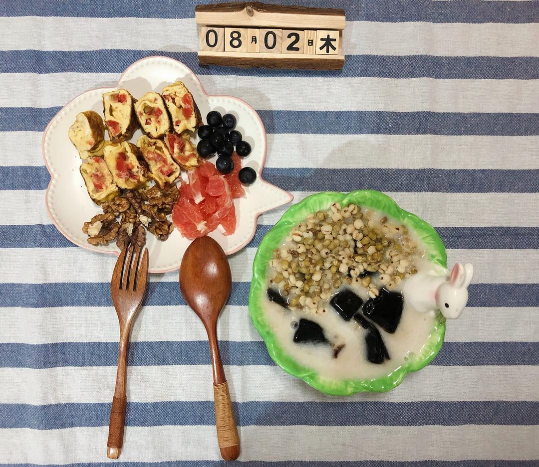 豆浆烧仙草