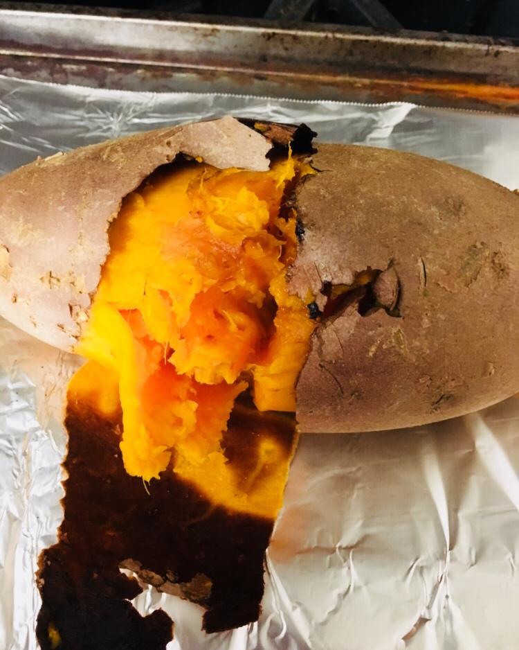 【烤箱版烤红薯】