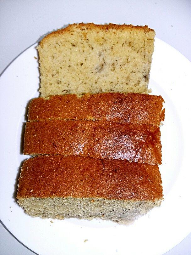 gigiwong做的重油香蕉蛋糕