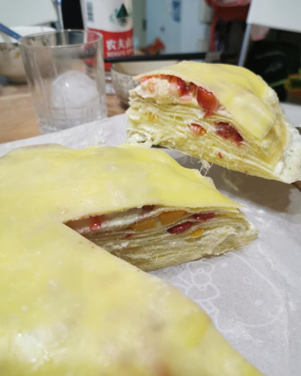 榴莲千层（超软糯蛋皮配方٩( ᐛ )و