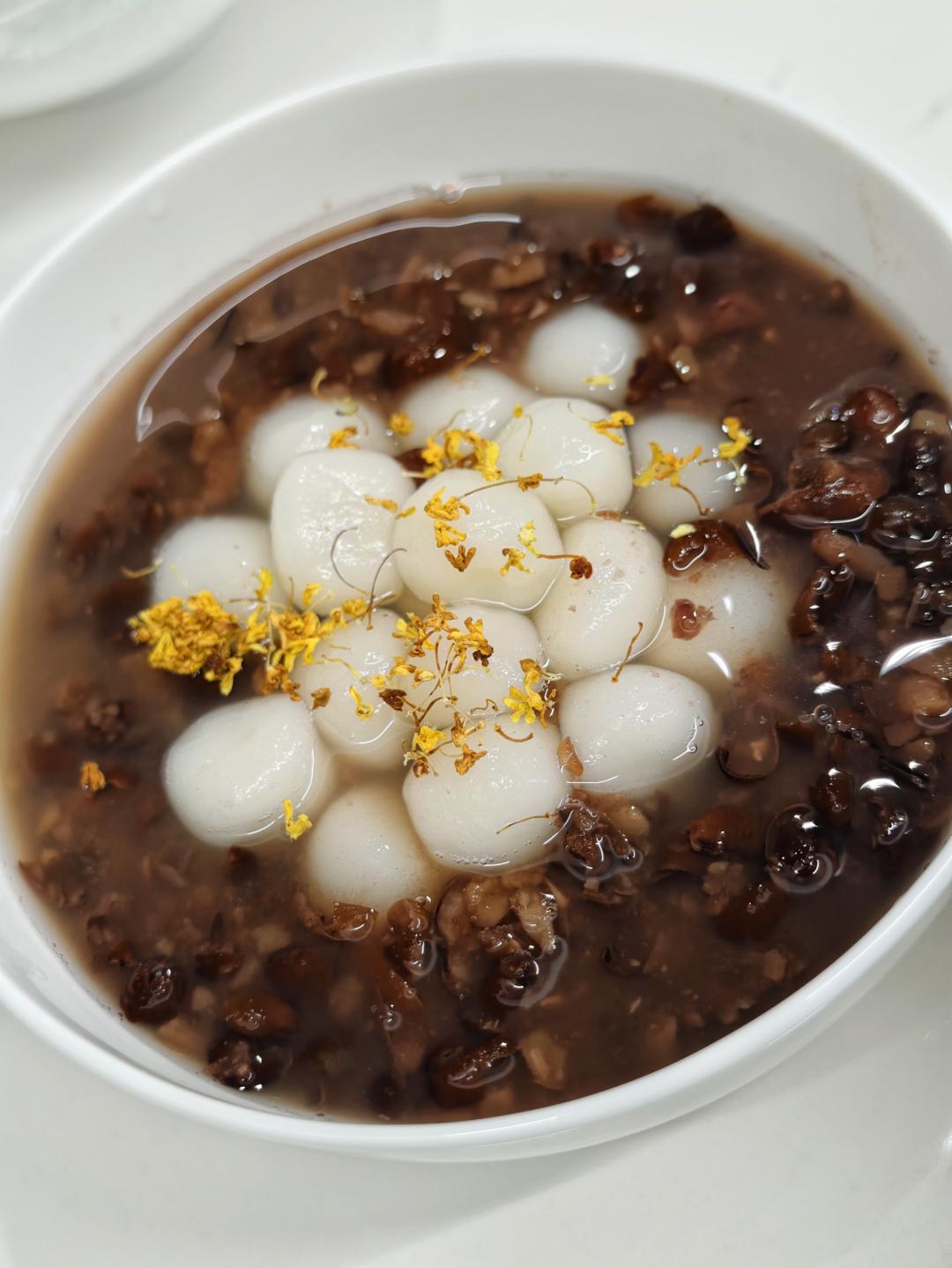 红豆沙糯米圆子