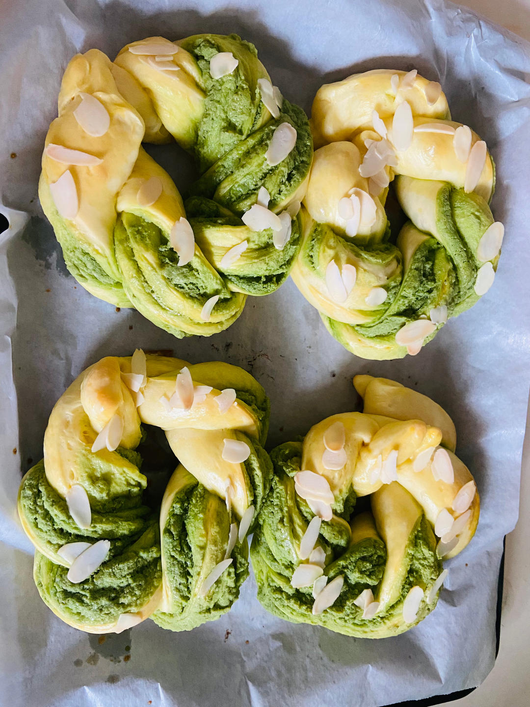 抹茶奶酥皇冠面包-不藏私面包匠人