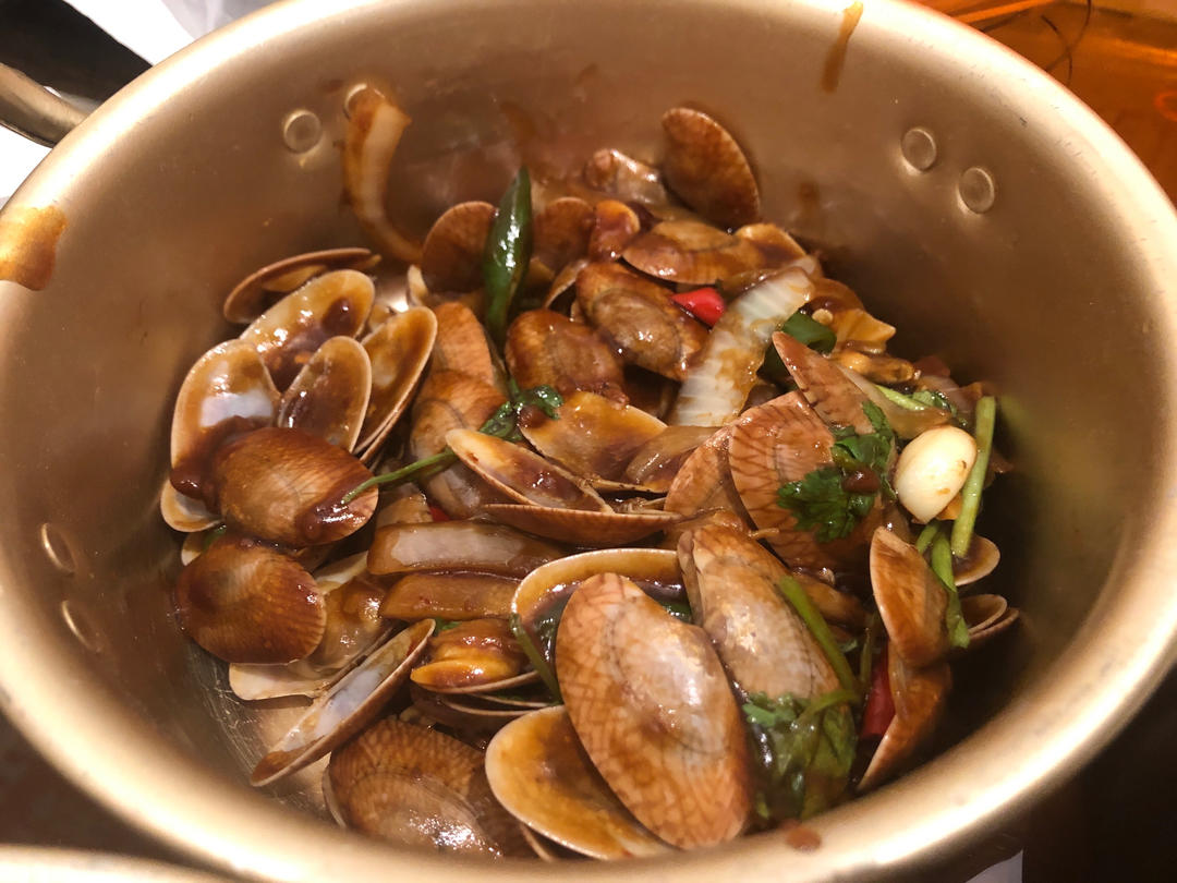 🔥秒杀街边大排档‼️爆炒香辣花甲〰️巨好吃