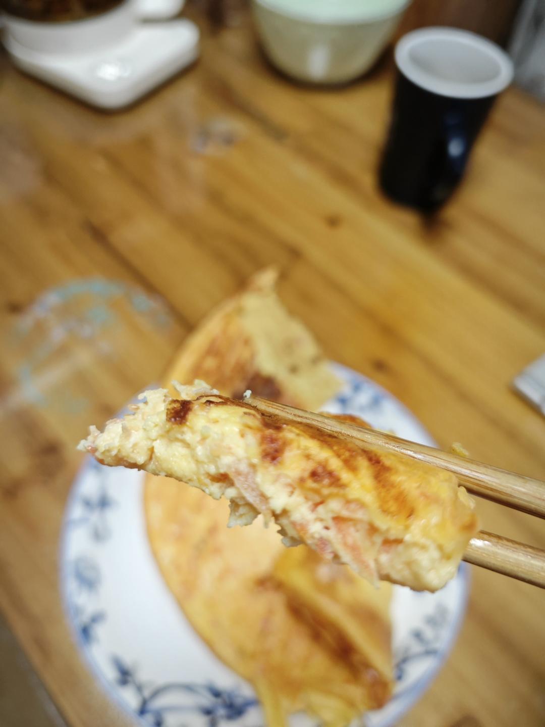 松软香嫩的西红柿鸡蛋饼