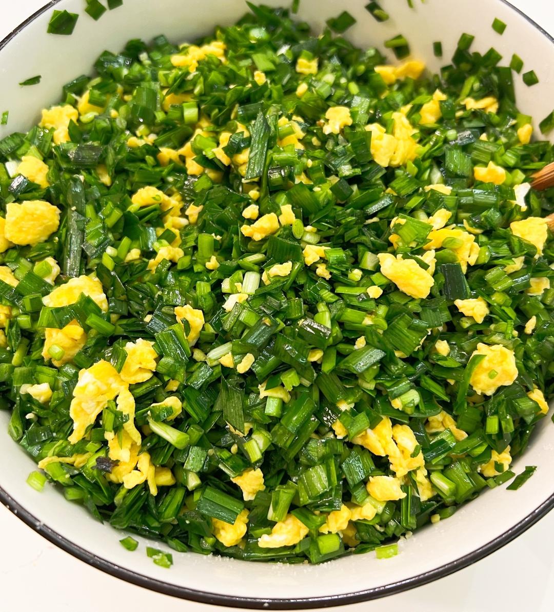 韭菜鸡蛋馅儿蒸饺