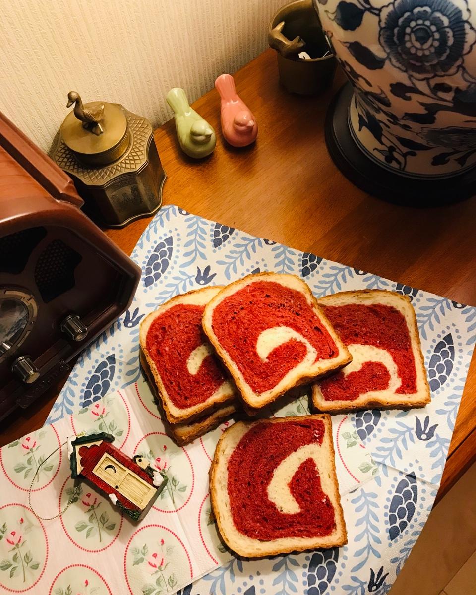 抹茶蜜豆吐司
