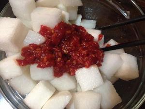 韩式辣酱腌萝卜（快手小菜）的做法 步骤3