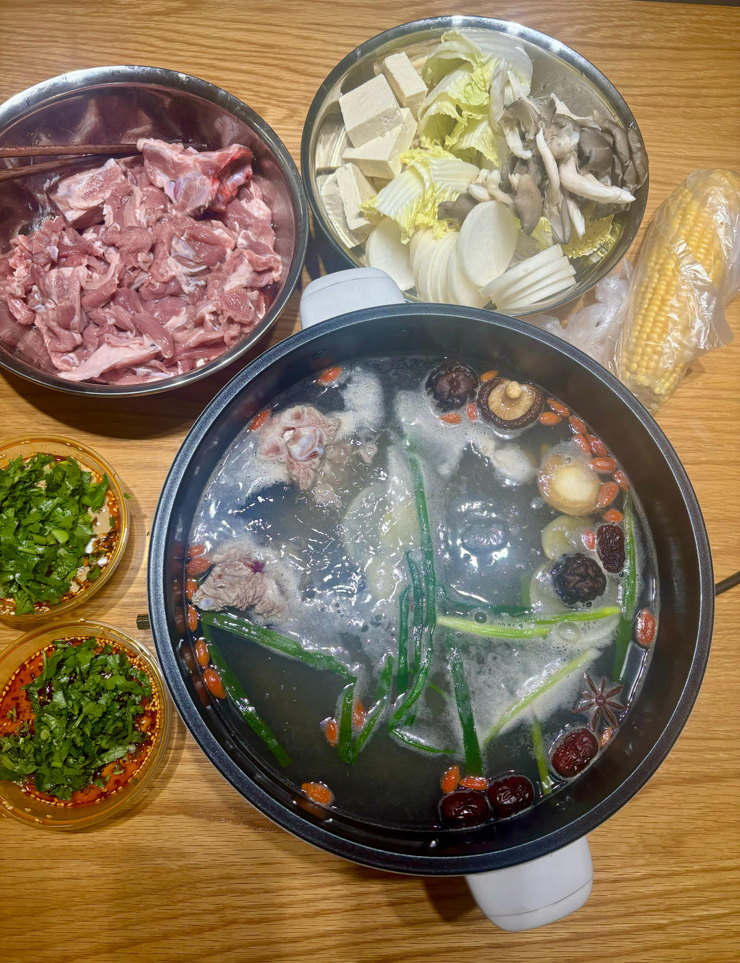 简单好吃的清汤涮羊肉