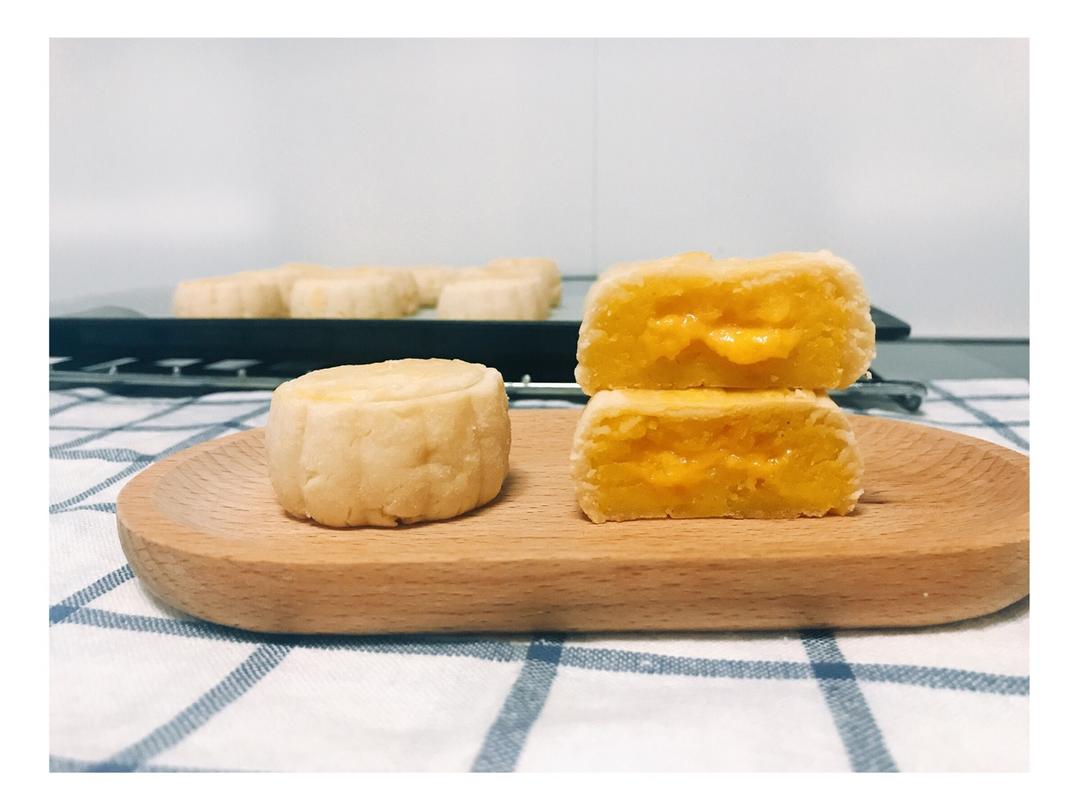 流心奶黄月饼（无吉士粉/转化糖浆版本）【曼食慢语】