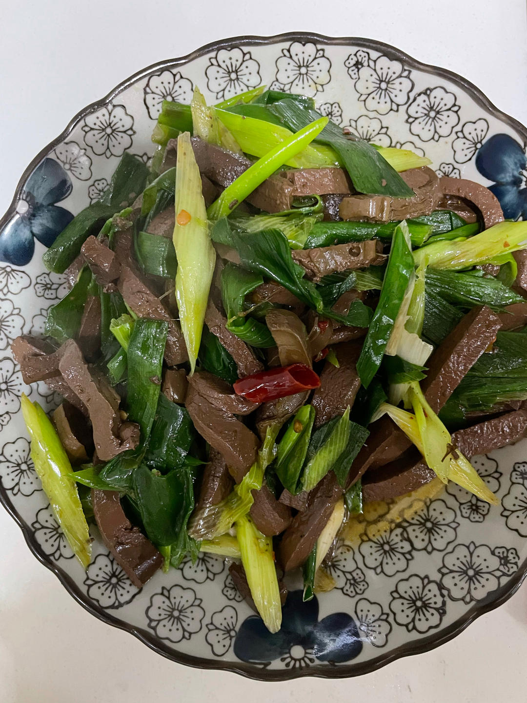 葱爆鸭血