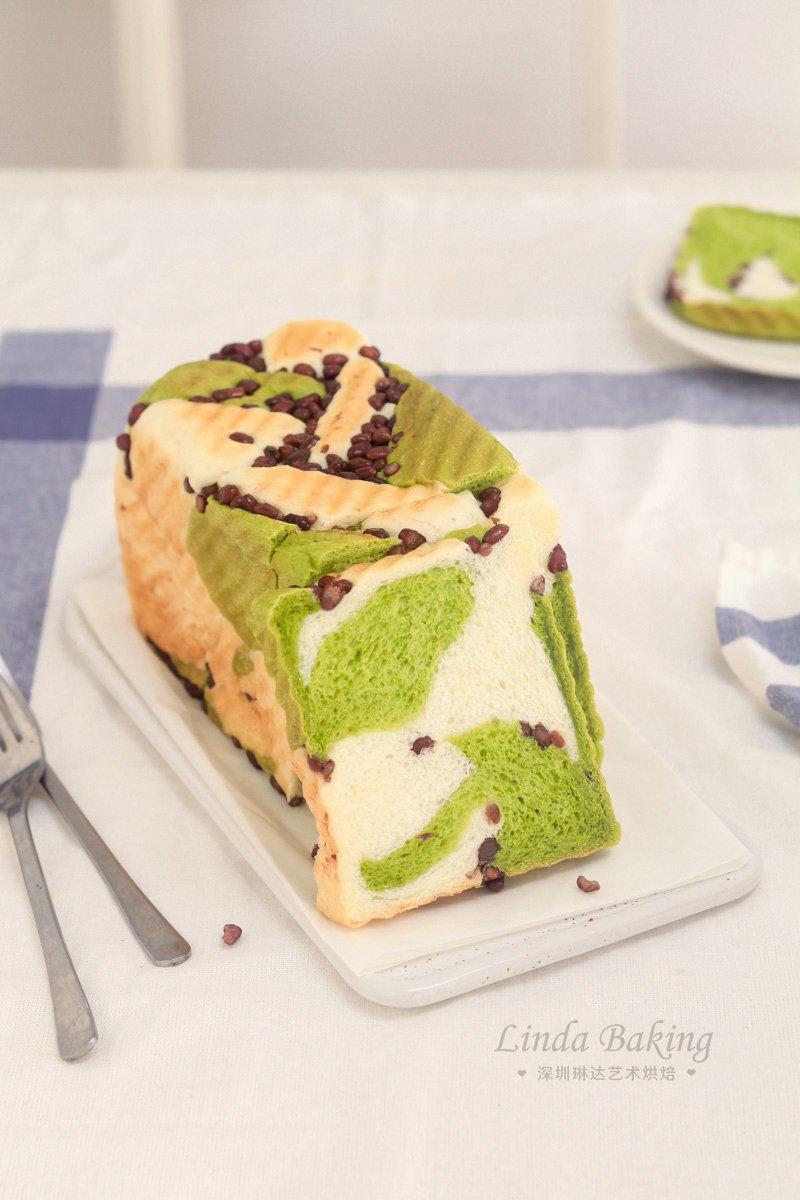 抹茶蜜豆吐司