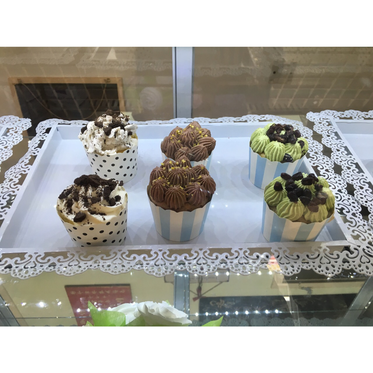 各种口味的cupcake