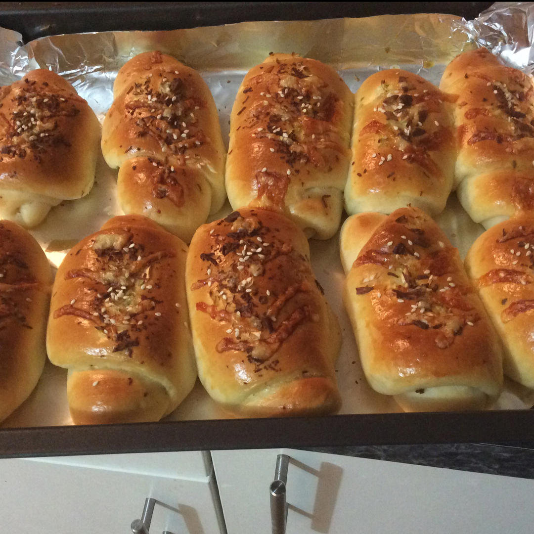 香葱肉松手撕吐司