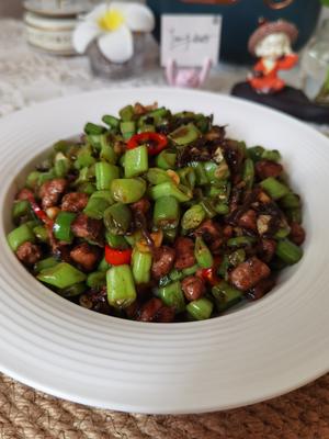 🔥快手下饭菜‼️榄菜四季豆的做法 步骤9