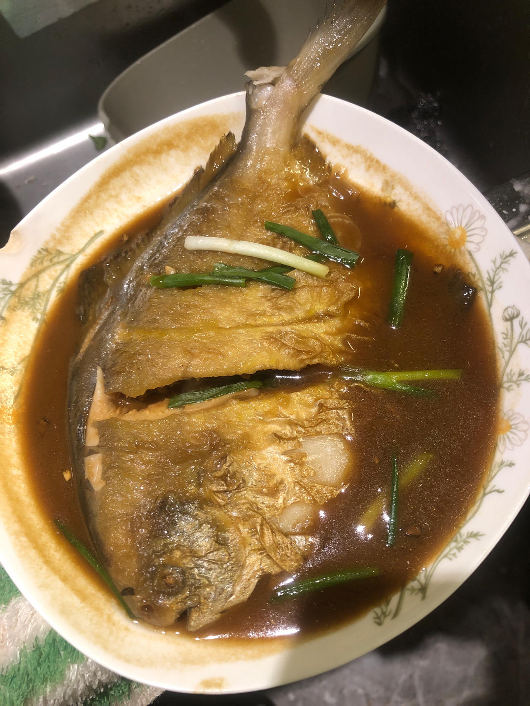 【家常菜】上海红烧鲳鱼