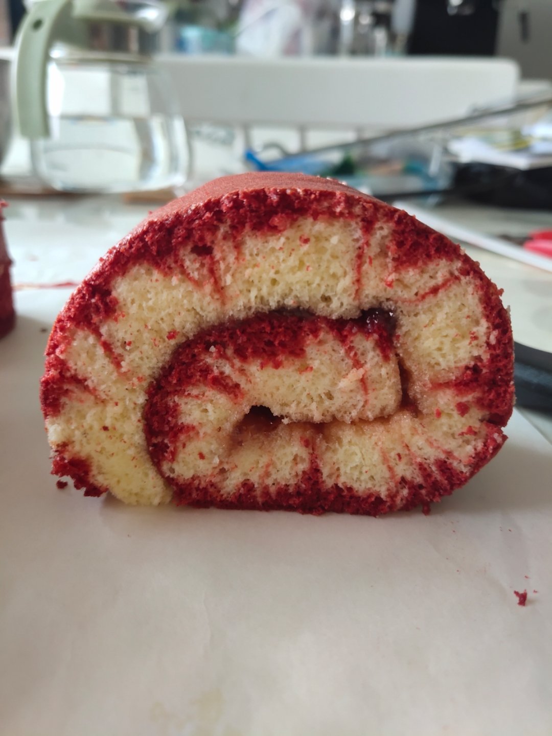 红丝绒旋风蛋糕卷