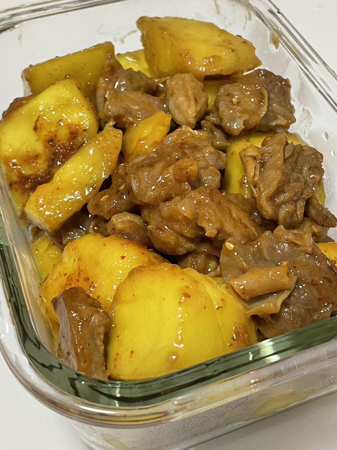 大青芒果炒牛肉