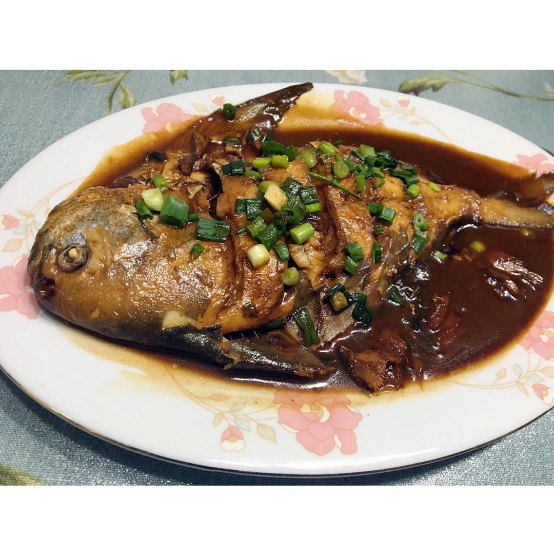 家常红烧鲳鱼