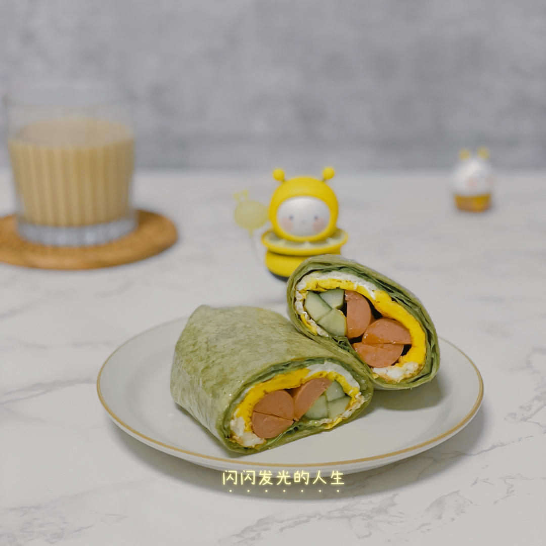 菠菜煎饼 蔬菜饼 卷饼