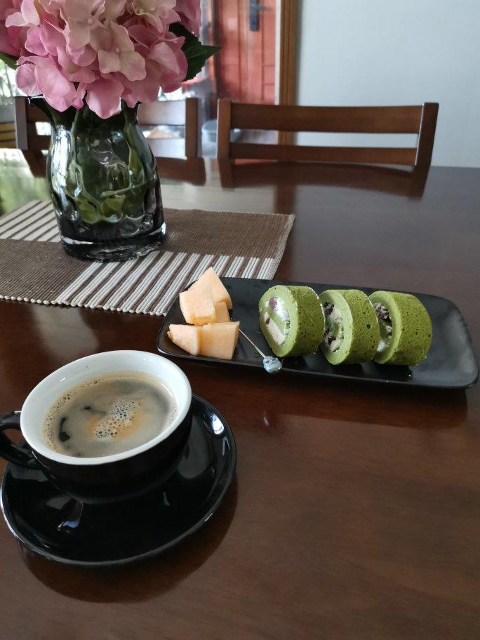 完美抹茶蜜豆蛋糕卷