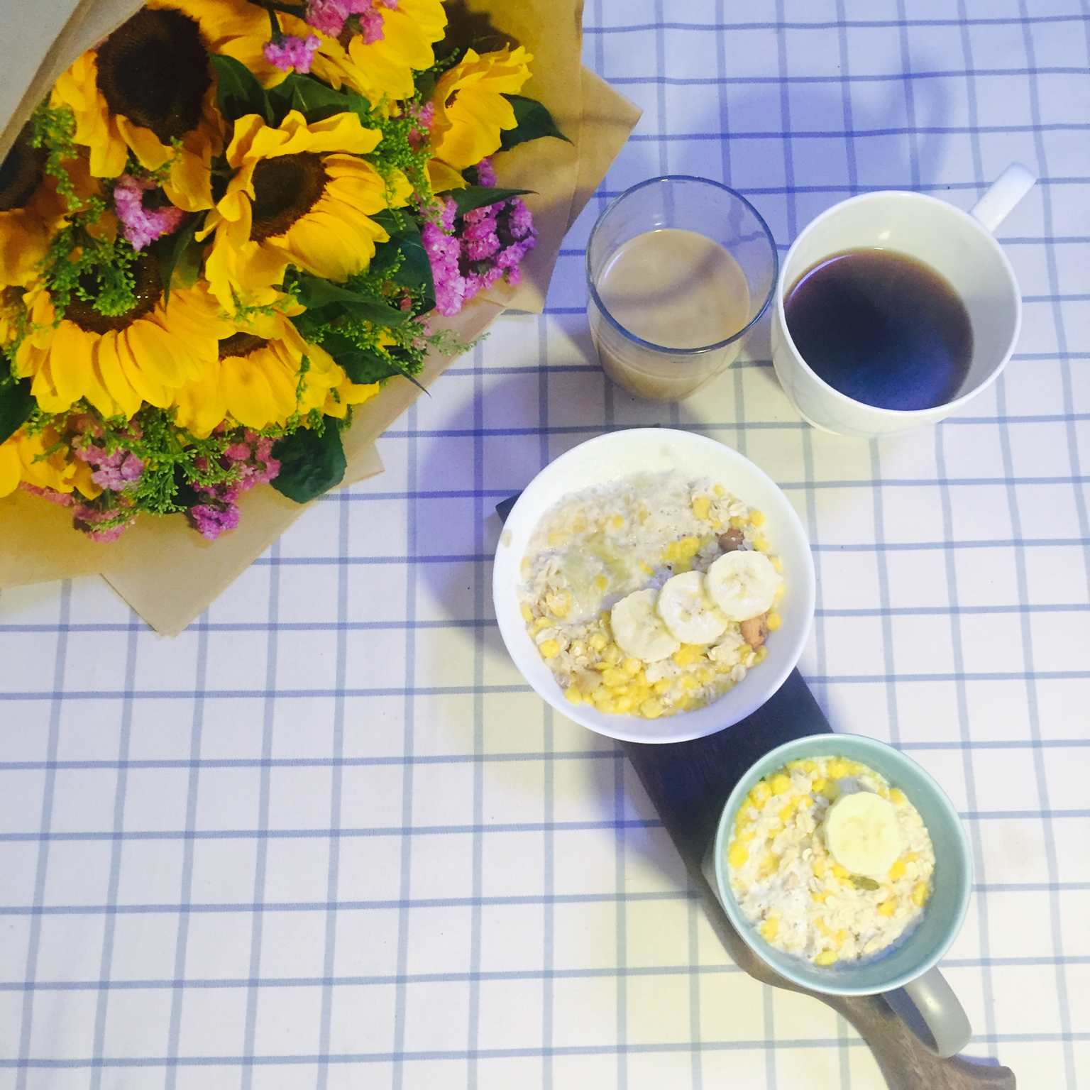 牛奶燕麦泡香蕉（减肥快手早餐）