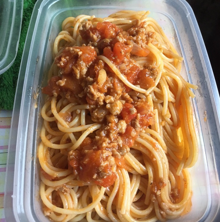 蕃茄蘑菇肉酱意大利面