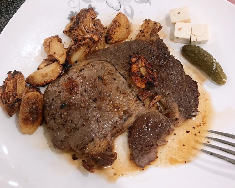 超简单蒜香牛排