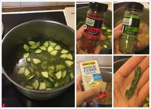 Kale羽衣甘蓝蔬菜汤的做法 步骤3
