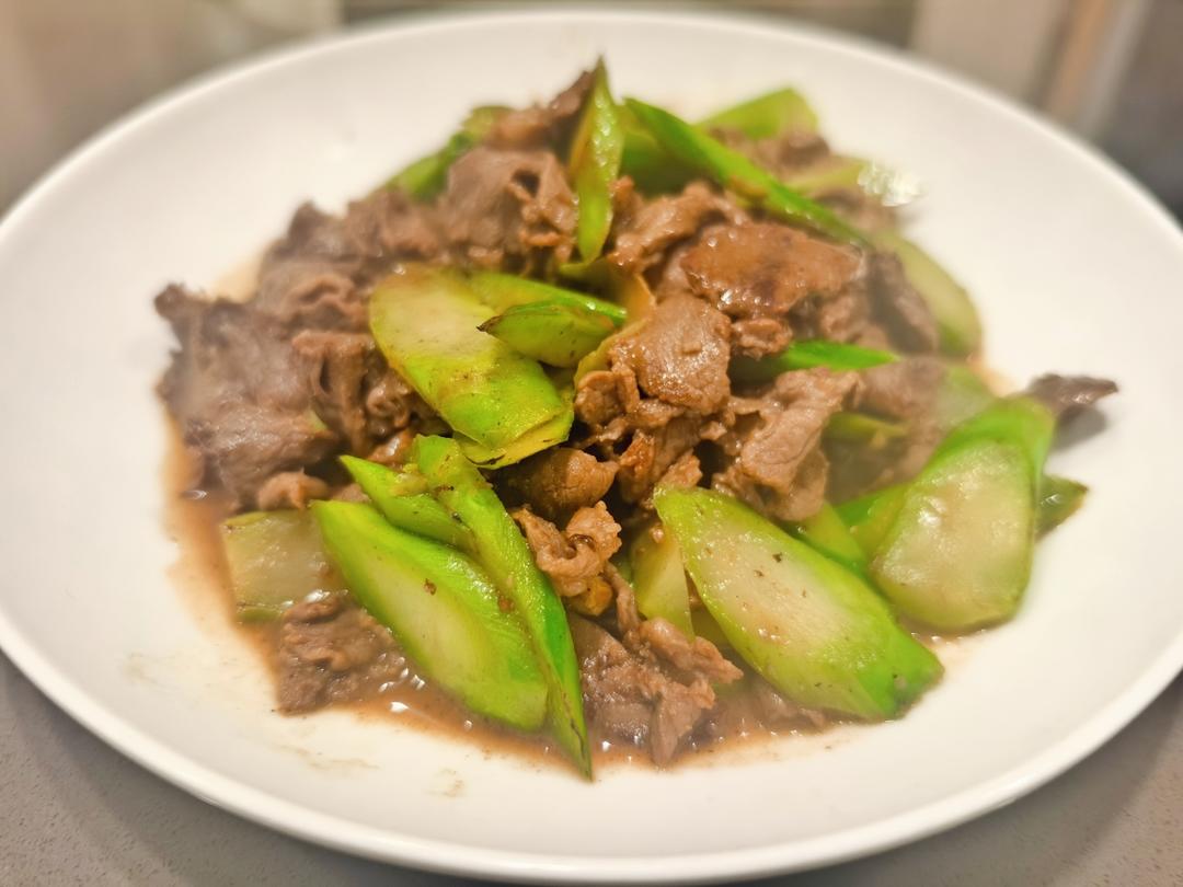 芥兰炒牛肉