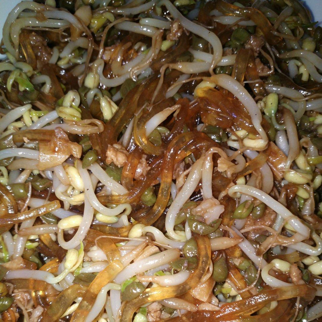 肉末豆芽炒粉丝