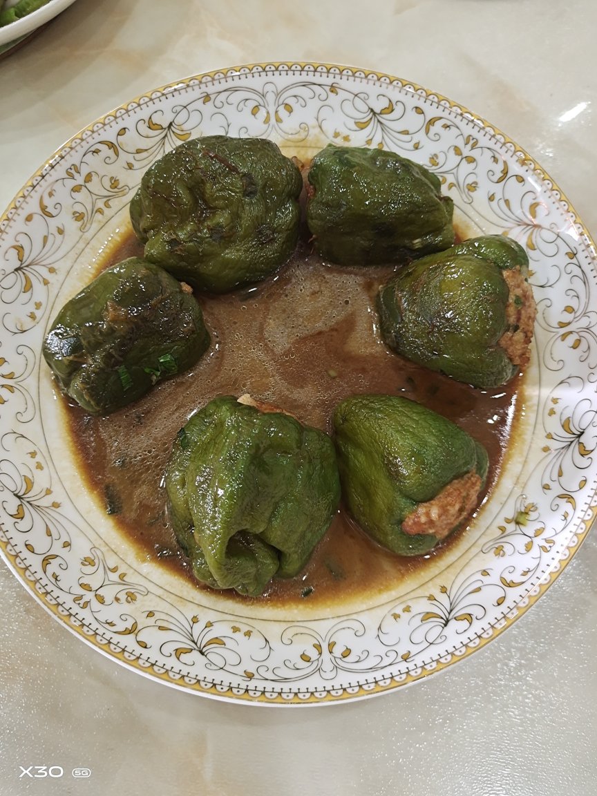 青椒包肉