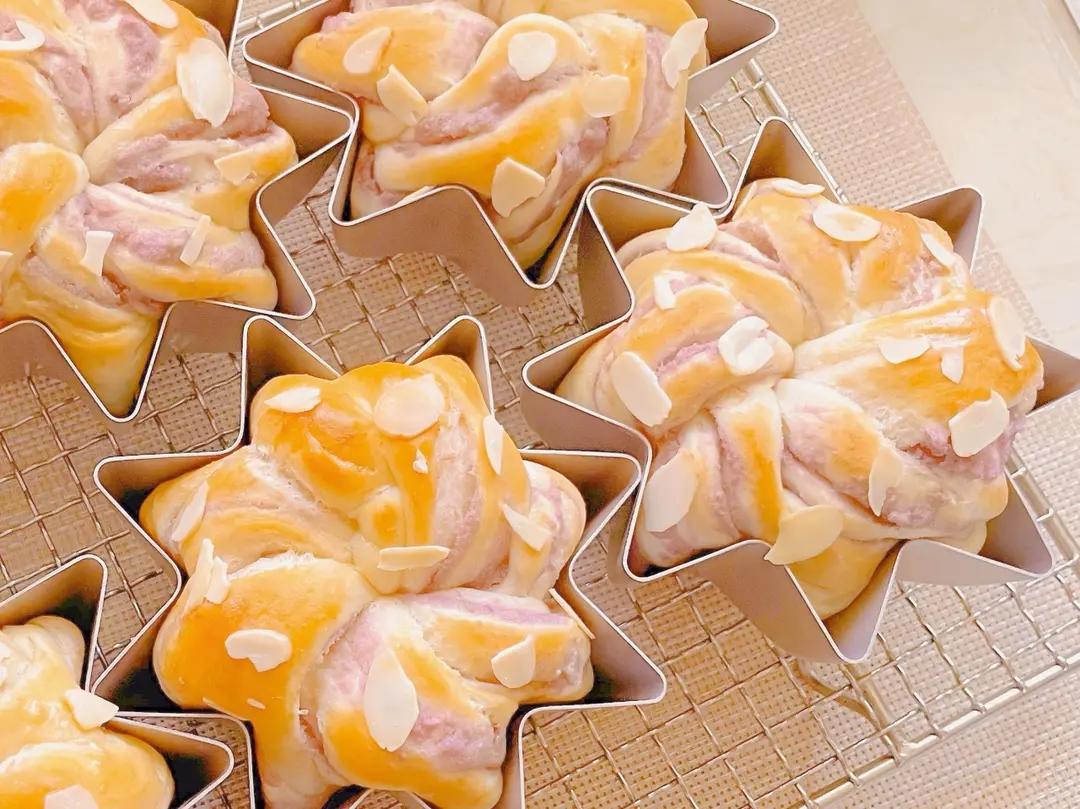 奶香芋泥星星包