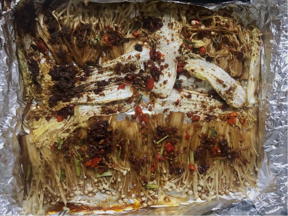 烤箱烤金针菇