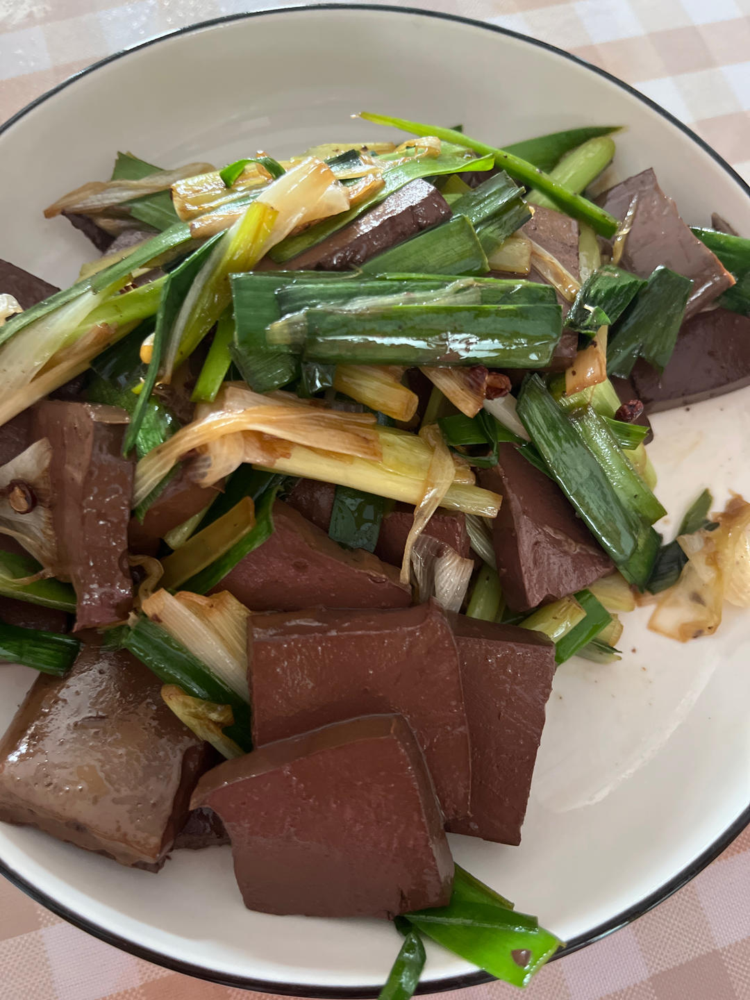 葱烧羊血