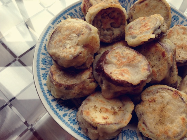 香煎土豆泥茄盒