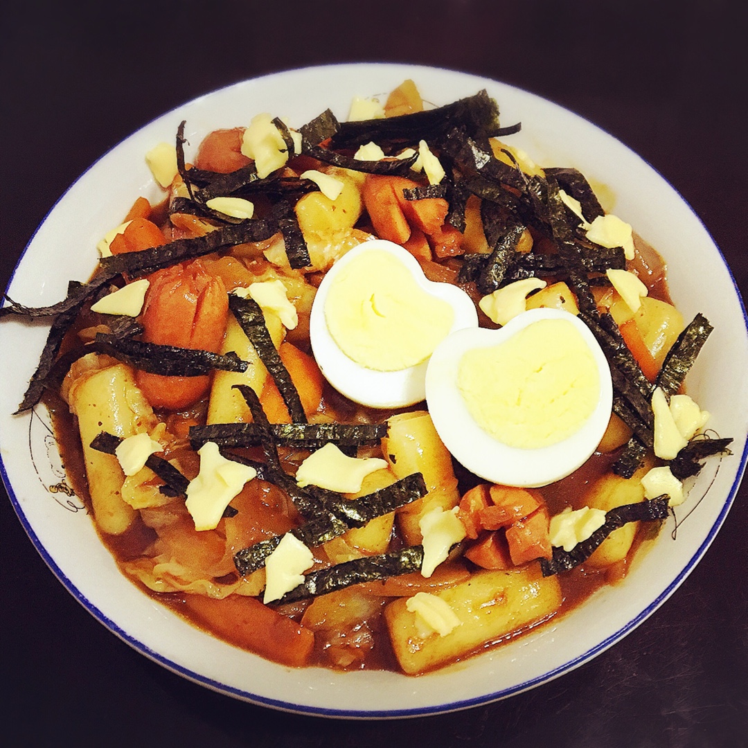 韩式辣炒年糕（or网红芝士套路之芝心年糕）