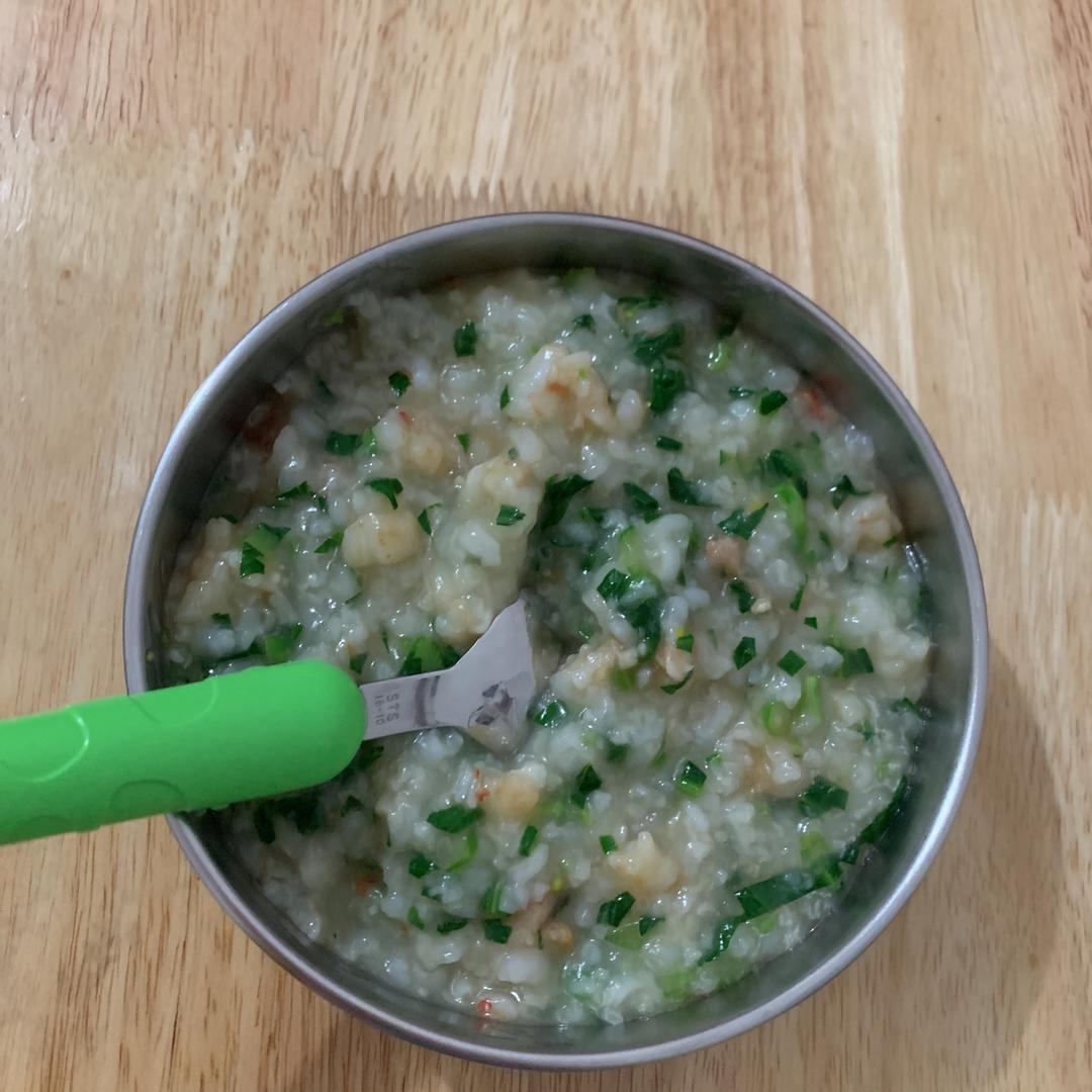 鲜虾蔬菜粥