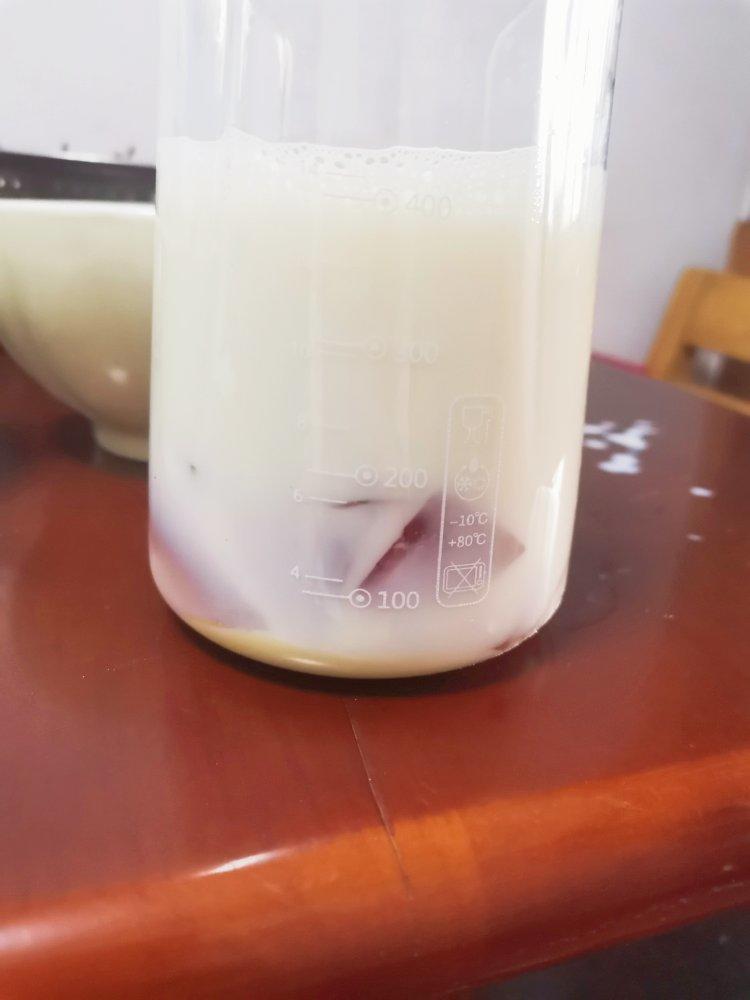 全网超火的葡萄撞奶，做法太简单了