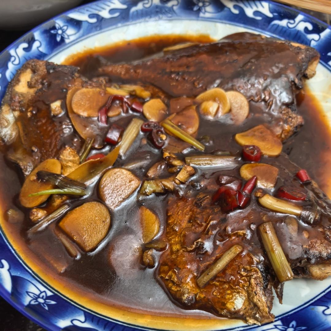 家常红烧鲳鱼