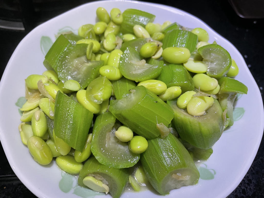 丝瓜毛豆