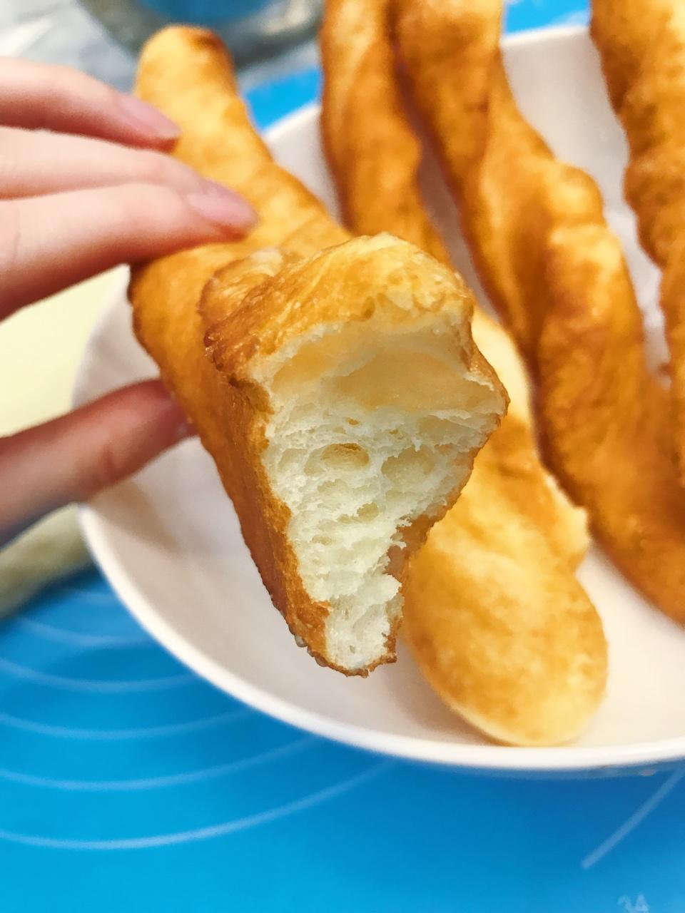 自制无泡打粉油条