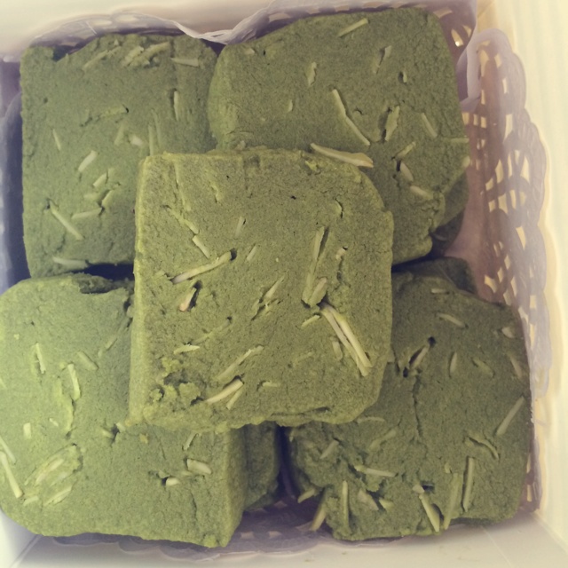 抹茶杏仁饼干