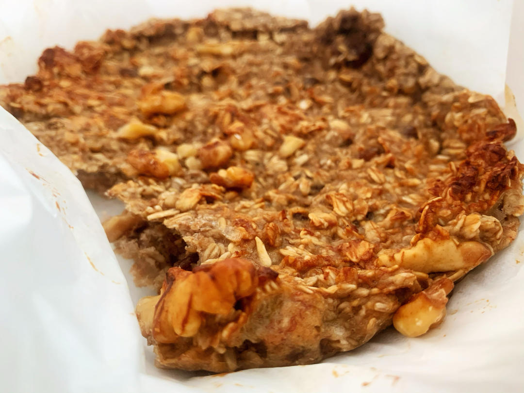 无油无糖，低脂饱腹，香蕉燕麦饼