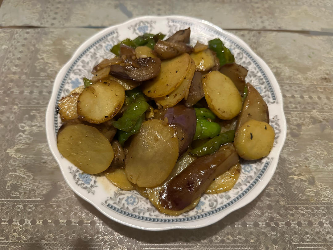 不油炸的少油地三鲜，好吃不油腻！家常版