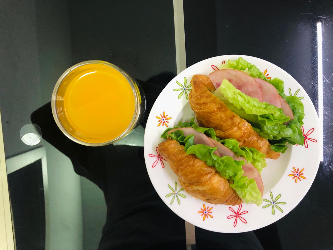 十分钟颜值早餐❗️mini可颂三明治向你招手