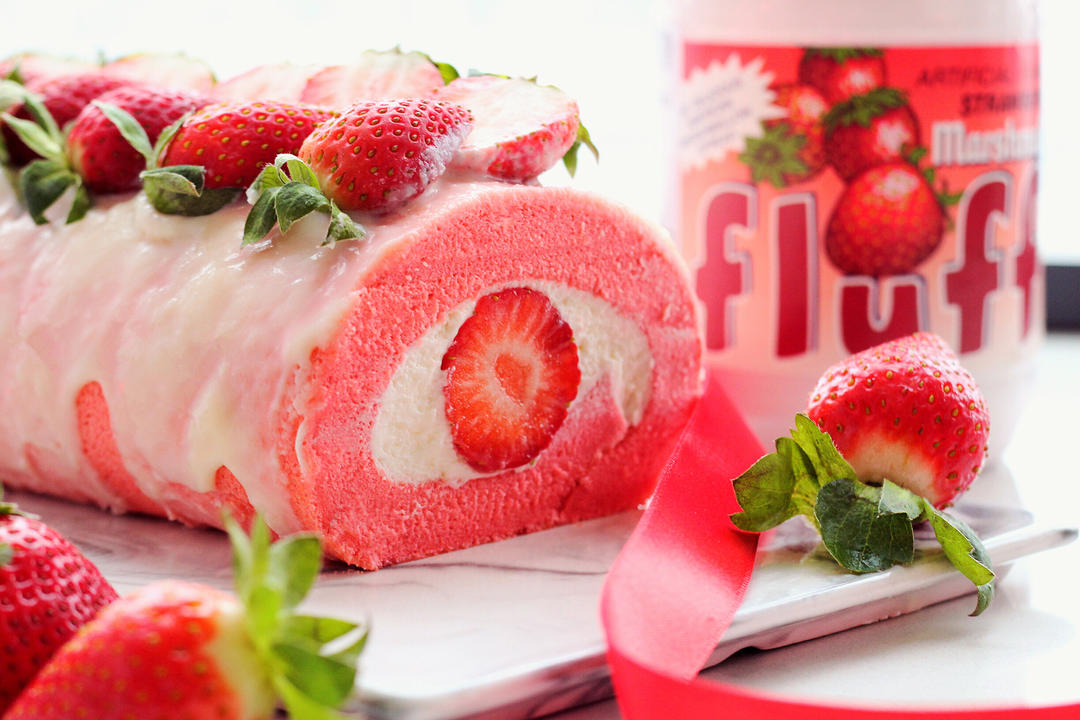 Fluff草莓蛋糕卷的做法步骤图 Angelasong 下厨房