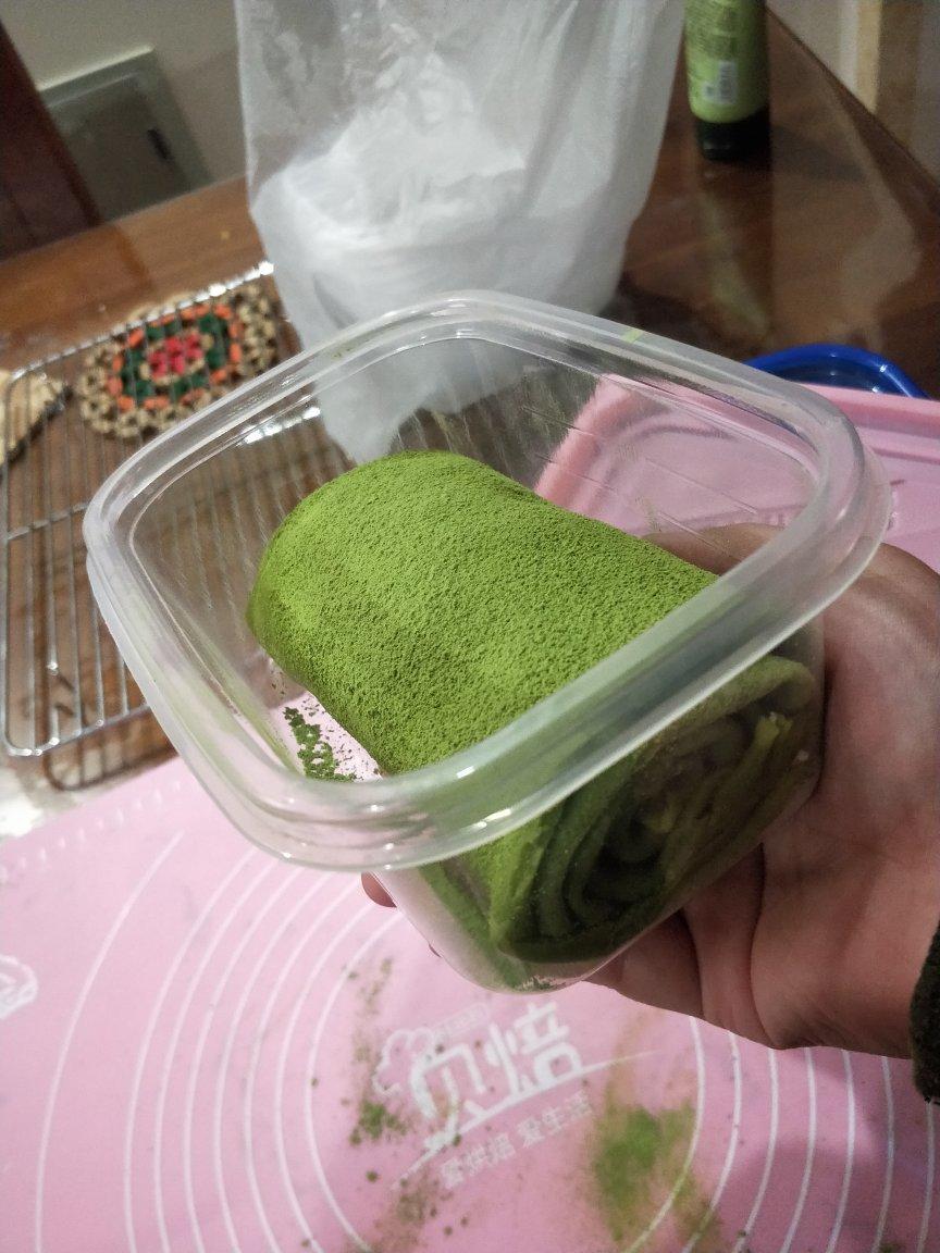 网红食谱│抹茶毛巾卷