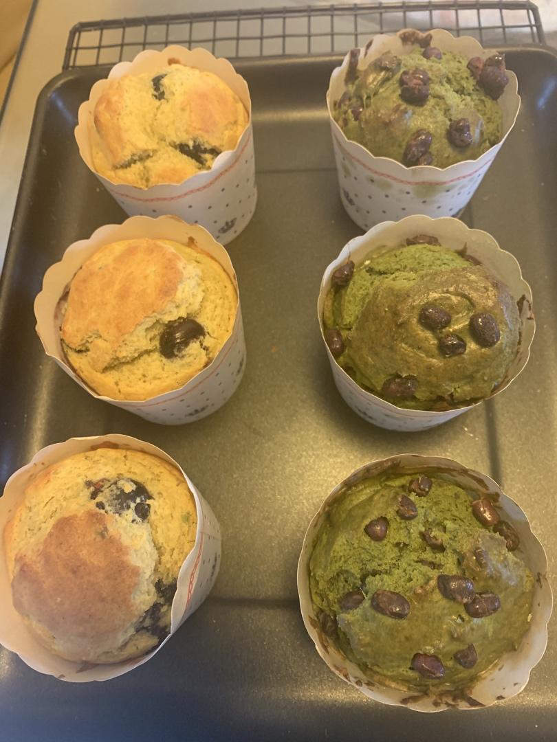 网红星巴克甜品，爆头抹茶麦芬小蛋糕