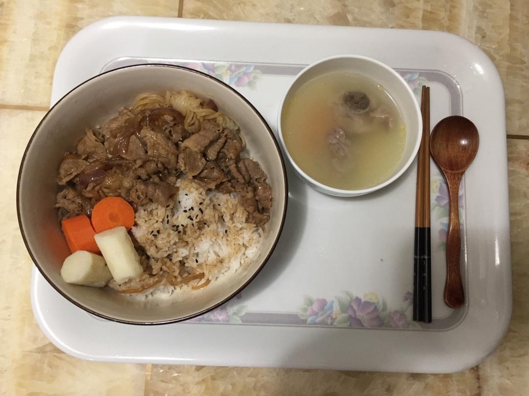 “纸”为爱下厨——浓香日式肥牛饭