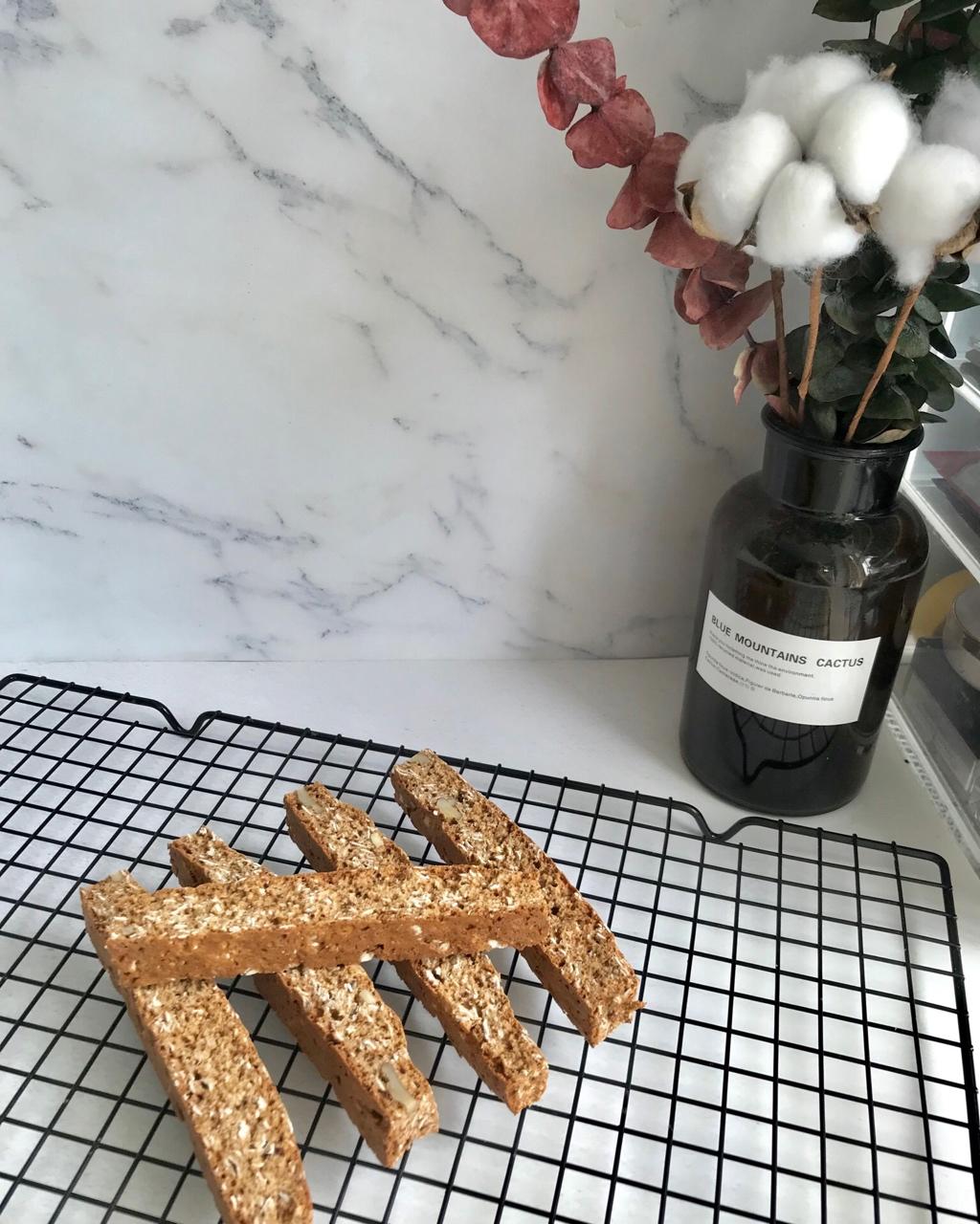 【健康零食】燕麦坚果意式脆饼